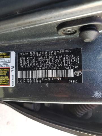 Photo 11 VIN: 4T1BK46K38U576006 - TOYOTA CAMRY LE 