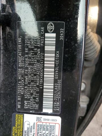 Photo 11 VIN: 4T1BK46K47U047372 - TOYOTA CAMRY LE 