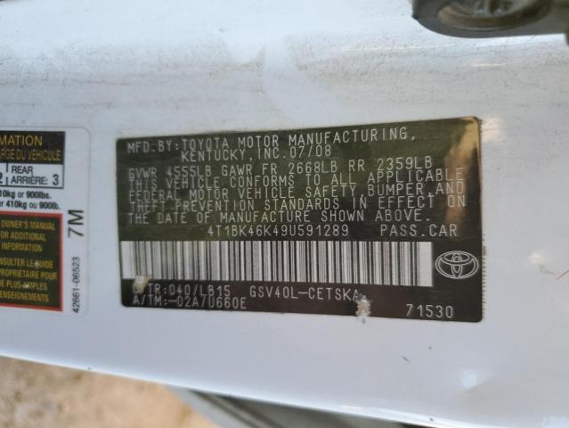 Photo 11 VIN: 4T1BK46K49U591289 - TOYOTA CAMRY 