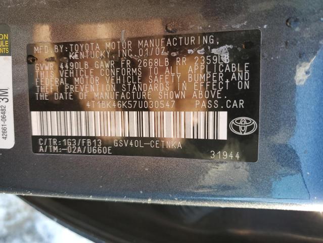 Photo 11 VIN: 4T1BK46K57U030547 - TOYOTA CAMRY 