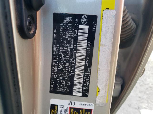 Photo 12 VIN: 4T1BK46K79U092440 - TOYOTA CAMRY SE 