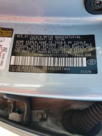 Photo 9 VIN: 4T1BK46K87U525535 - TOYOTA CAMRY LE 