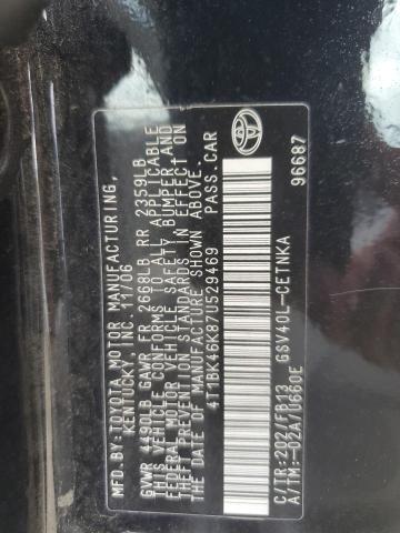 Photo 11 VIN: 4T1BK46K87U529469 - TOYOTA CAMRY LE 