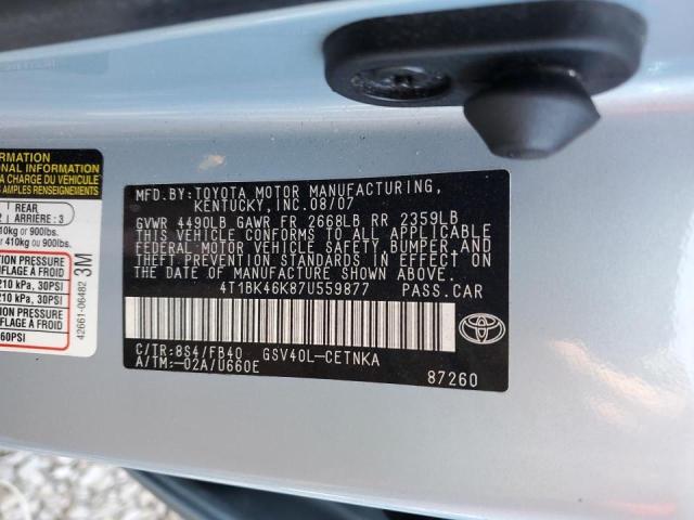 Photo 11 VIN: 4T1BK46K87U559877 - TOYOTA CAMRY 