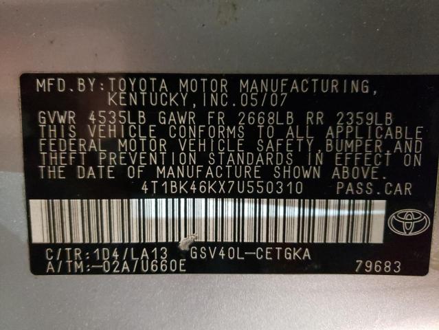 Photo 11 VIN: 4T1BK46KX7U550310 - TOYOTA CAMRY 