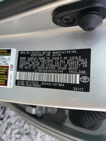 Photo 12 VIN: 4T1BK46KX9U582449 - TOYOTA CAMRY SE 