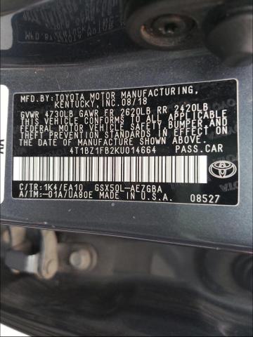 Photo 9 VIN: 4T1BZ1FB2KU014664 - TOYOTA AVALON XLE 