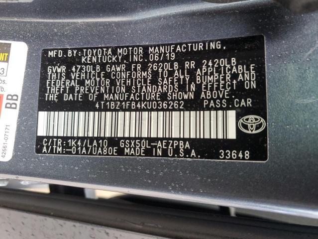 Photo 11 VIN: 4T1BZ1FB4KU036262 - TOYOTA AVALON XLE 