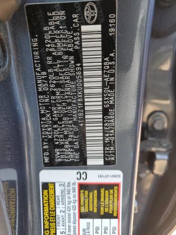 Photo 11 VIN: 4T1BZ1FBXKU005694 - TOYOTA AVALON 