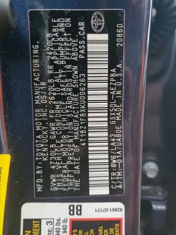 Photo 11 VIN: 4T1BZ1FBXKU006263 - TOYOTA AVALON XLE 