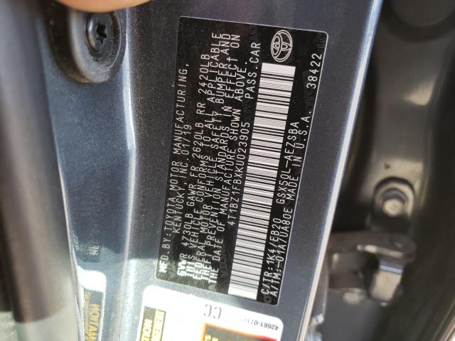 Photo 9 VIN: 4T1BZ1FBXKU023905 - TOYOTA AVALON XLE 