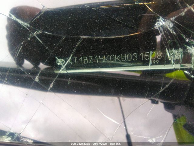 Photo 8 VIN: 4T1BZ1HK0KU031508 - TOYOTA CAMRY 