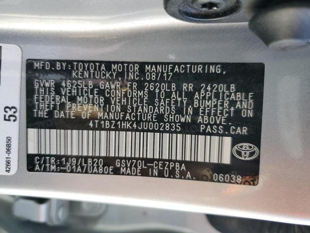 Photo 11 VIN: 4T1BZ1HK4JU002835 - TOYOTA CAMRY 