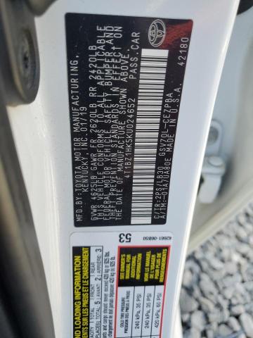 Photo 11 VIN: 4T1BZ1HK5KU024652 - TOYOTA CAMRY XSE 