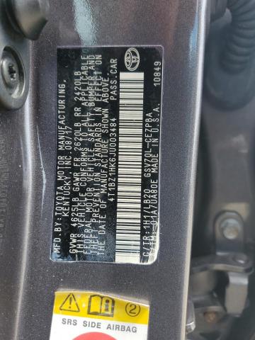 Photo 11 VIN: 4T1BZ1HK6JU003484 - TOYOTA CAMRY 