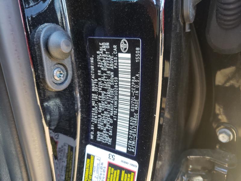 Photo 9 VIN: 4T1BZ1HK9KU028459 - TOYOTA CAMRY XSE 