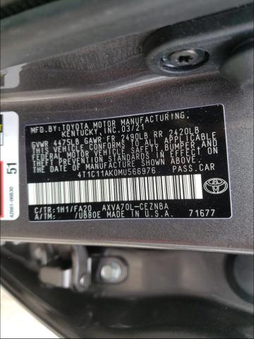 Photo 9 VIN: 4T1C11AK0MU566976 - TOYOTA CAMRY LE 