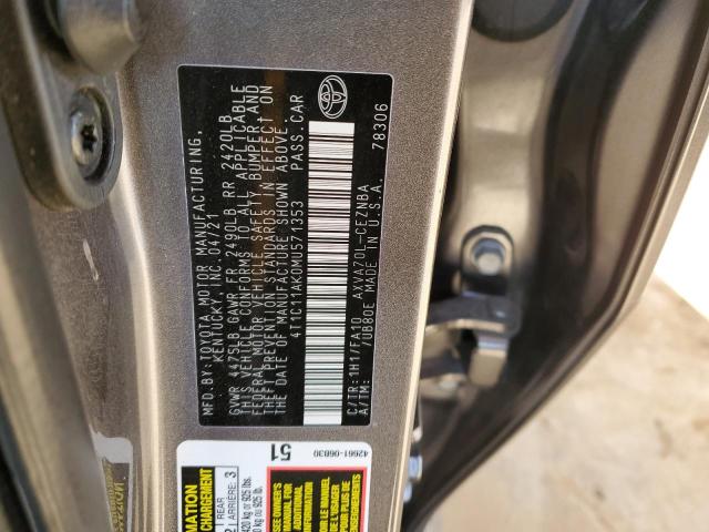 Photo 11 VIN: 4T1C11AK0MU571353 - TOYOTA CAMRY 