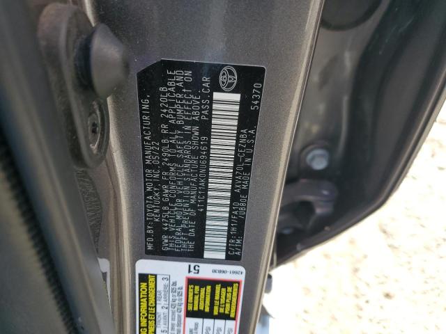 Photo 11 VIN: 4T1C11AK0NU694619 - TOYOTA CAMRY LE 