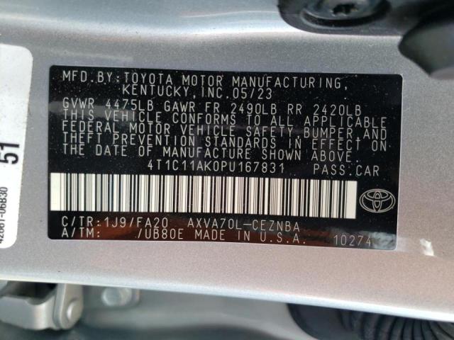 Photo 11 VIN: 4T1C11AK0PU167831 - TOYOTA CAMRY 