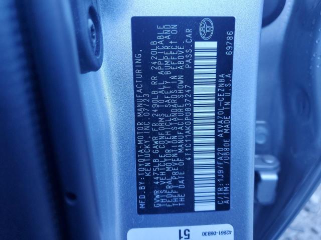 Photo 11 VIN: 4T1C11AK0PU837247 - TOYOTA CAMRY 