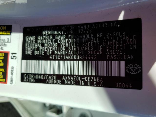 Photo 12 VIN: 4T1C11AK0RU884443 - TOYOTA CAMRY LE 