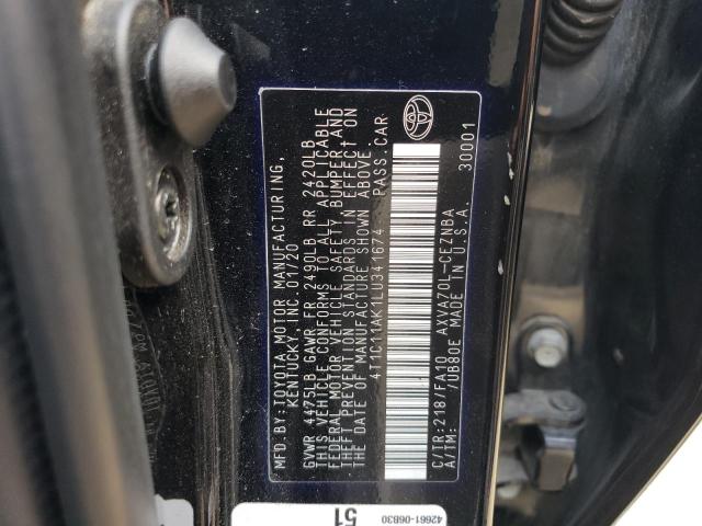 Photo 11 VIN: 4T1C11AK1LU341674 - TOYOTA CAMRY 