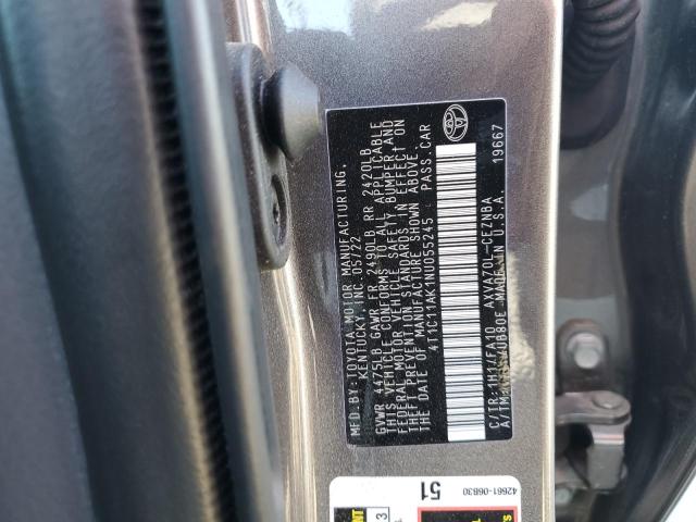 Photo 11 VIN: 4T1C11AK1NU055245 - TOYOTA CAMRY LE 