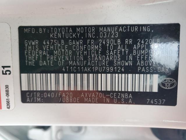 Photo 11 VIN: 4T1C11AK1PU799124 - TOYOTA CAMRY LE 