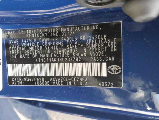 Photo 11 VIN: 4T1C11AK1RU237792 - TOYOTA CAMRY LE 