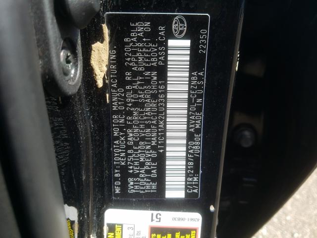 Photo 9 VIN: 4T1C11AK2LU336161 - TOYOTA CAMRY LE 