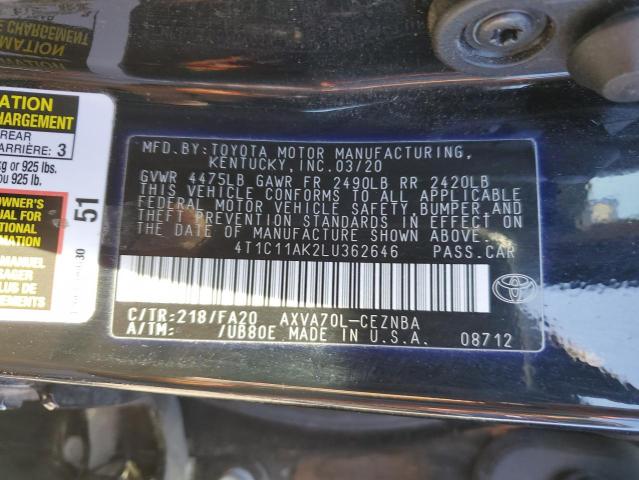 Photo 11 VIN: 4T1C11AK2LU362646 - TOYOTA CAMRY 