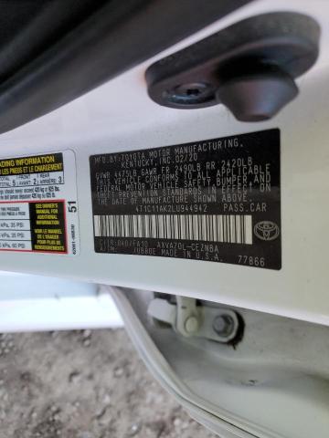 Photo 12 VIN: 4T1C11AK2LU944942 - TOYOTA CAMRY LE 