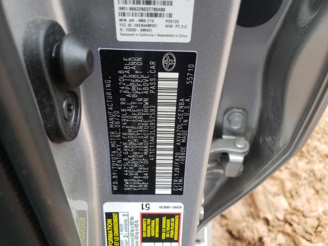 Photo 9 VIN: 4T1C11AK2LU957593 - TOYOTA CAMRY LE 