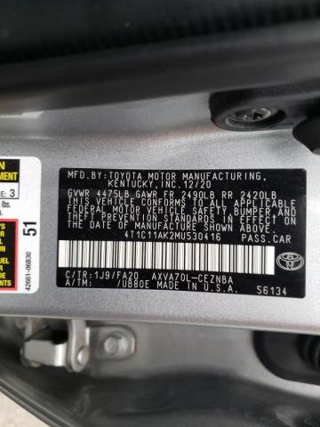 Photo 9 VIN: 4T1C11AK2MU530416 - TOYOTA CAMRY LE 