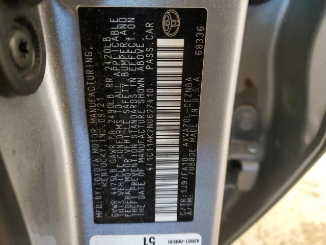 Photo 11 VIN: 4T1C11AK2NU627410 - TOYOTA CAMRY LE 