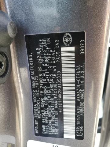 Photo 11 VIN: 4T1C11AK2PU105329 - TOYOTA CAMRY LE 