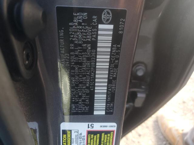 Photo 12 VIN: 4T1C11AK2PU803360 - TOYOTA CAMRY LE 