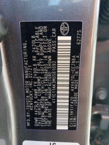 Photo 12 VIN: 4T1C11AK3MU561092 - TOYOTA CAMRY LE 