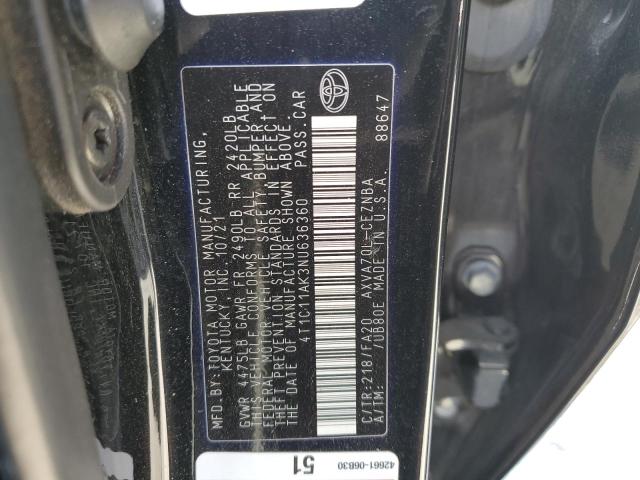 Photo 12 VIN: 4T1C11AK3NU636360 - TOYOTA CAMRY 