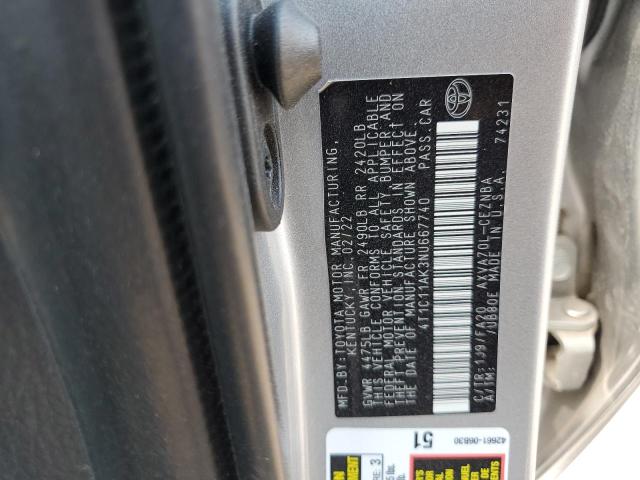 Photo 11 VIN: 4T1C11AK3NU667740 - TOYOTA CAMRY LE 