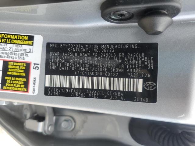 Photo 12 VIN: 4T1C11AK3PU180122 - TOYOTA CAMRY LE 