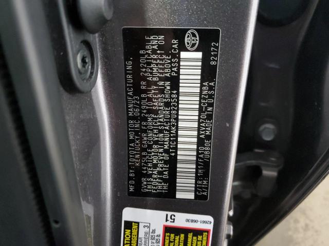 Photo 11 VIN: 4T1C11AK3PU823584 - TOYOTA CAMRY LE 