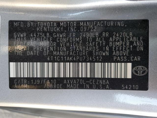 Photo 11 VIN: 4T1C11AK4PU734512 - TOYOTA CAMRY 