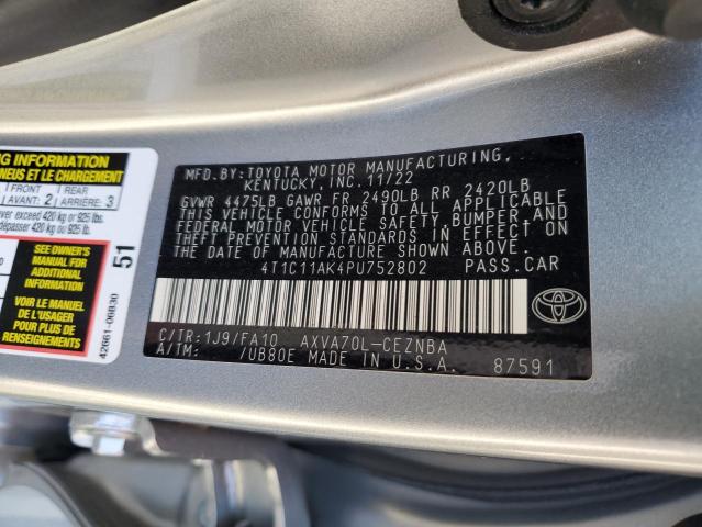 Photo 11 VIN: 4T1C11AK4PU752802 - TOYOTA CAMRY LE 