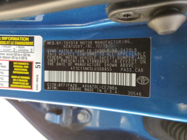 Photo 11 VIN: 4T1C11AK5LU308855 - TOYOTA CAMRY LE 