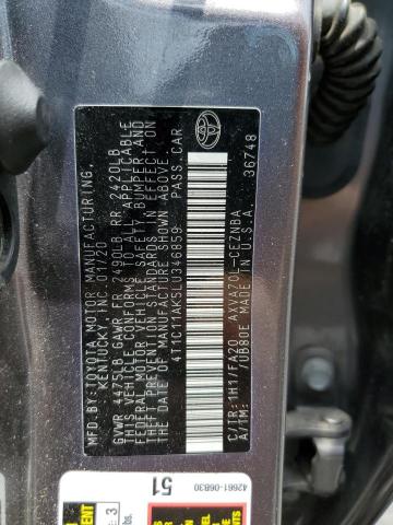 Photo 12 VIN: 4T1C11AK5LU346859 - TOYOTA CAMRY LE 