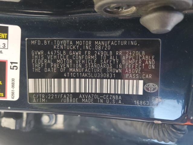 Photo 11 VIN: 4T1C11AK5LU390831 - TOYOTA CAMRY LE 