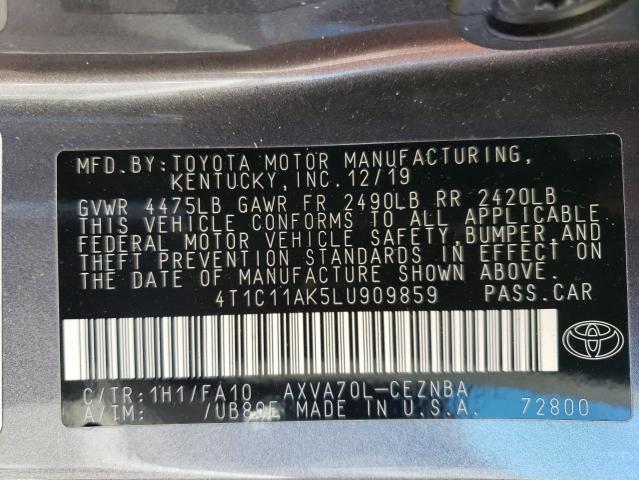 Photo 11 VIN: 4T1C11AK5LU909859 - TOYOTA CAMRY LE 