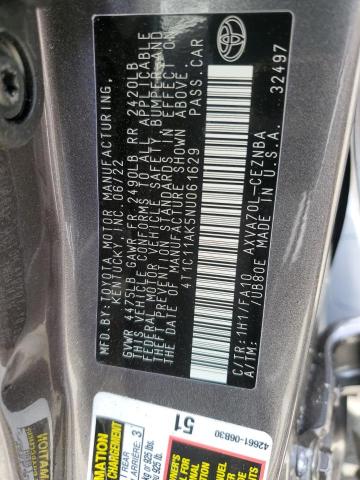 Photo 11 VIN: 4T1C11AK5NU061629 - TOYOTA CAMRY LE 